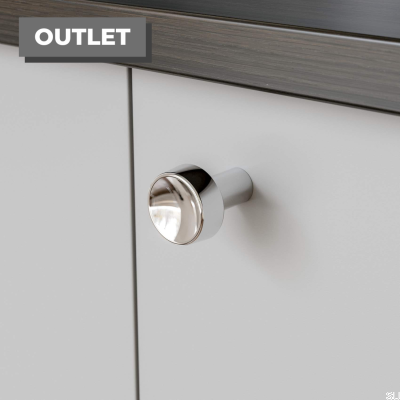 Möbelknopf Hjo 25, Chrom poliert