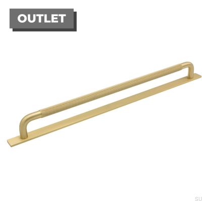 Länglicher Möbelgriff mit Helix 320 Unterlegscheibe Golden