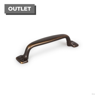 Länglicher Möbelgriff Ava 96 Antikgold