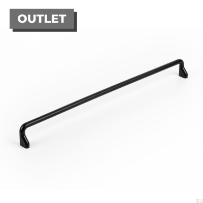 Möbellängsgriff Soft 320 Schwarz Mat