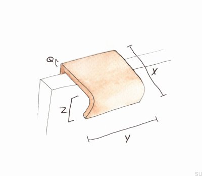 Poppi 136 Kantenmöbelgriff, gebürstetes Gold