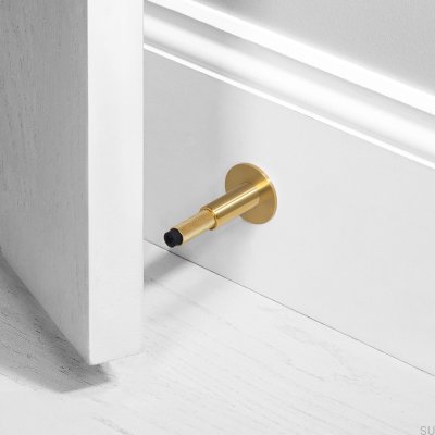 Türstopper aus Messing mit Kreuzmotiv zur Wandmontage