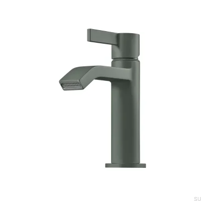 ARM071 Waschtischarmatur Aschgrünes Messing