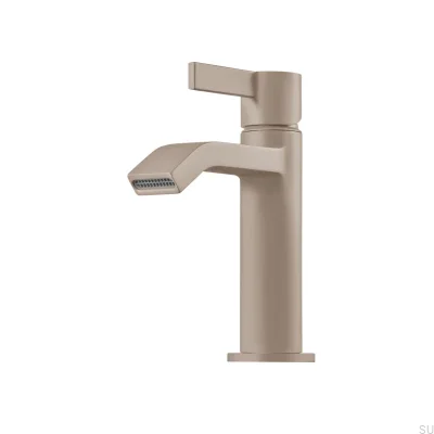 Waschtischarmatur ARM071 Messing Greige