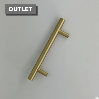 Länglicher Möbelgriff SB-L 128, Messing poliert