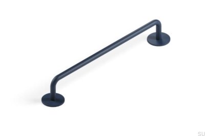 Milano 160 Länglicher Möbelgriff aus Metall, Blau