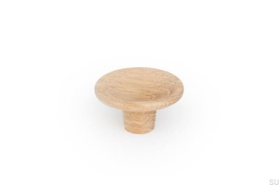Möbelknopf Disc 38 Holz Eiche Unlackiert
