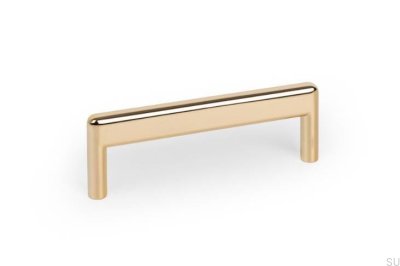 Beam 96 Länglicher Möbelgriff aus Metall, goldpoliert