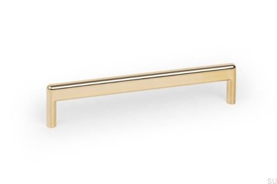 Beam 160 Metall Gold polierter länglicher Möbelgriff