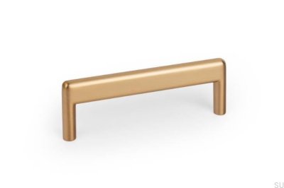 Beam 96 Möbelgriff aus gebürstetem Metall in Gold, Cava