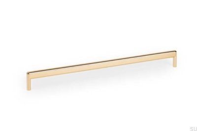 Beam 320 Metall Gold polierter länglicher Möbelgriff