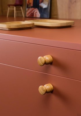 Möbelknopf Stück 25 Holz Eiche