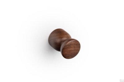 Möbelknopf Stück 25 Holz Walnuss