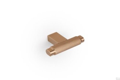 T-Bar Brooklyn 55 Möbelknopf aus Aluminium, gebürstetes Gold, Cava