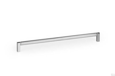 Brooklyn 320 Aluminium polierter Nickel länglicher Möbelgriff
