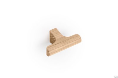 T-Bar Hinoki Holz 60 Möbelknopf Holz Eiche unlackiert