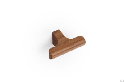T-Bar Hinoki Holz 60 Möbelknopf Holz Nussbaum