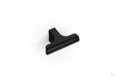 T-Bar Hinoki 60 Aluminium Möbelknopf Schwarz Gebürstet