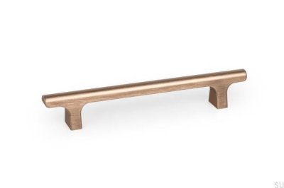 Hinoki 160 Aluminium gebürsteter Goldmöbelgriff Cava