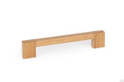 Hako 160 Möbelgriff aus Holz-Eiche, länglich