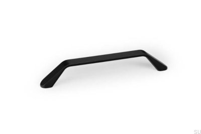 Langer Möbelgriff Dropp 160 Aluminium Mattschwarz