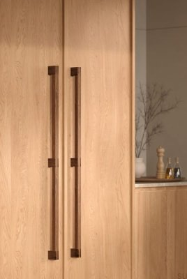 Hako Big 960 Möbelgriff aus Holz, Walnuss, länglich