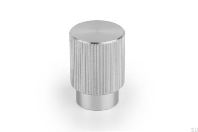 Arpa Aluminium Silber gebürsteter Möbelknopf