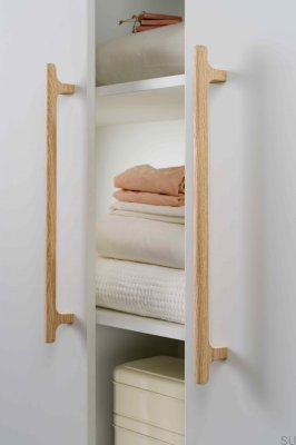 Hinoki Wood Big 832 Holz Eiche Länglicher Möbelgriff