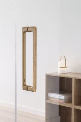 Luv Wood Big 384 Holz-Türgriff aus Eiche, unlackiert, doppelseitig