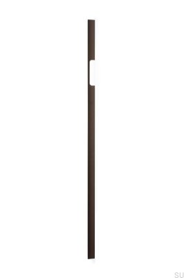 Länglicher Möbelgriff Peak 1760 Aluminium Metallic Braun