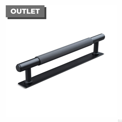 Salo Stripe 160 länglicher Möbelgriff, Metall, mattschwarz
