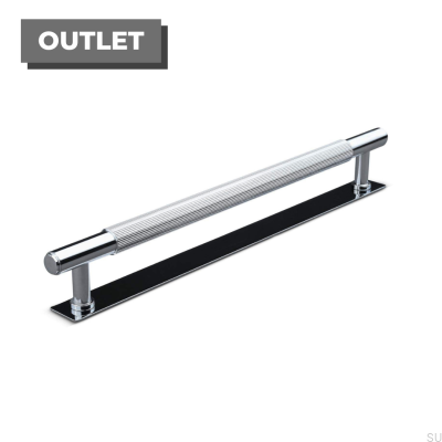 Salo Stripe 224 länglicher Möbelgriff, poliertes Chrom