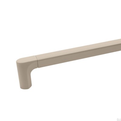 Aqua 1088 Länglicher Möbelgriff aus Metall, Creme