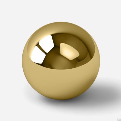 Möbelknopf Odete L, Messing poliert und lackiert