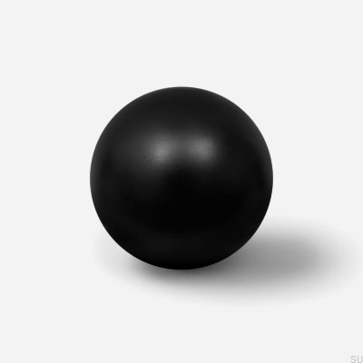 Odete M Möbelknopf, schwarz lackiertes Messing