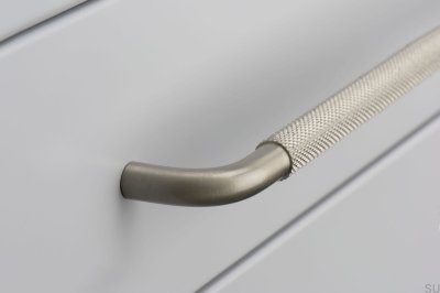 Helix 224 länglicher Möbelgriff, Aluminium, Silber 