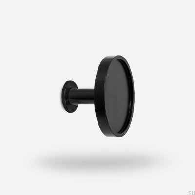 Wandhalter Ina L W Schwarzes Aluminium