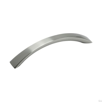 Möbelgriff länglich 21213 128 Silber poliert (Inox-Optik)