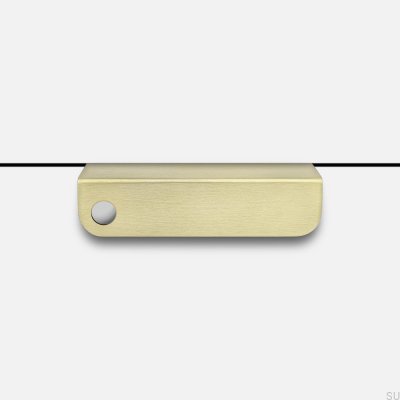 Edge Möbelgriff Edit O Matt 100 Messing gebürstet Matt