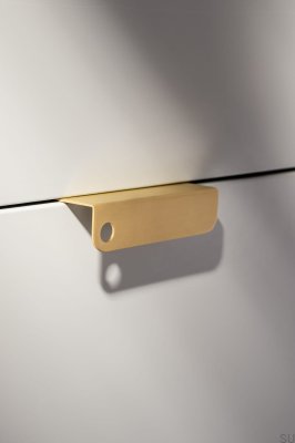 Edge Möbelgriff Edit O Matt 100 Messing gebürstet Matt