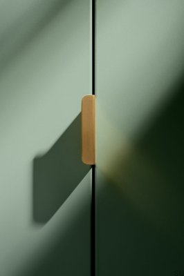Else Matt 50 Kantenmöbelgriff Messing gebürstet 