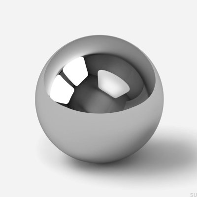 Möbelknopf Odete L Messing Silber Chrom