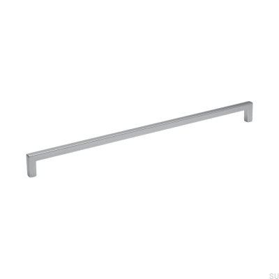 Länglicher Möbelgriff 0143 320 Gebürstetes Aluminium