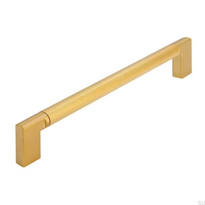 Länglicher Möbelgriff 2457 160 Aluminium Gold Gebürstet
