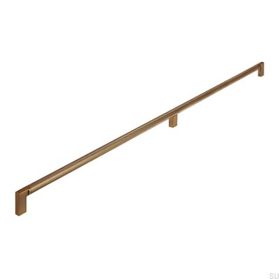 Länglicher Möbelgriff 2457 736 Aluminium Antik Gold