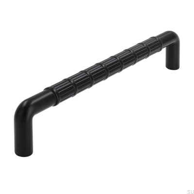 Länglicher Möbelgriff 2608 160 Metall Mattschwarz