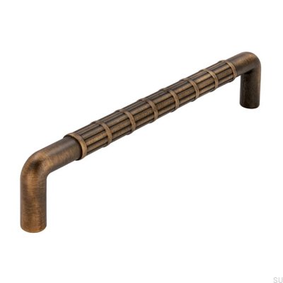 Länglicher Möbelgriff 2608 160 Metall Antik Gold