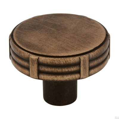 Möbelknopf 2612 35 Metall Antik Gold