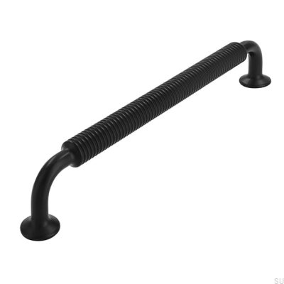 Länglicher Möbelgriff 2630 160 Metall Mattschwarz