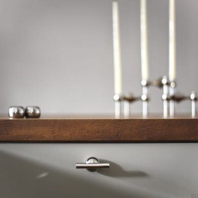 T-Bar Marbelo 04 Möbelknopf Messing Nickel gebürstet